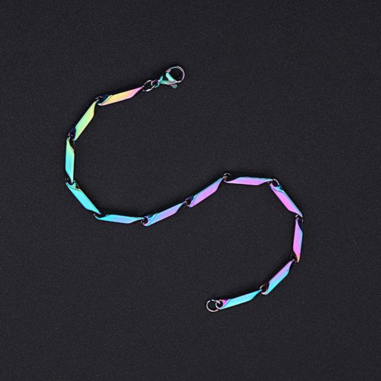 Processus de trempe Bracelet Simple chaîne de feuilles Non allergique Bracelet décoration de poignet