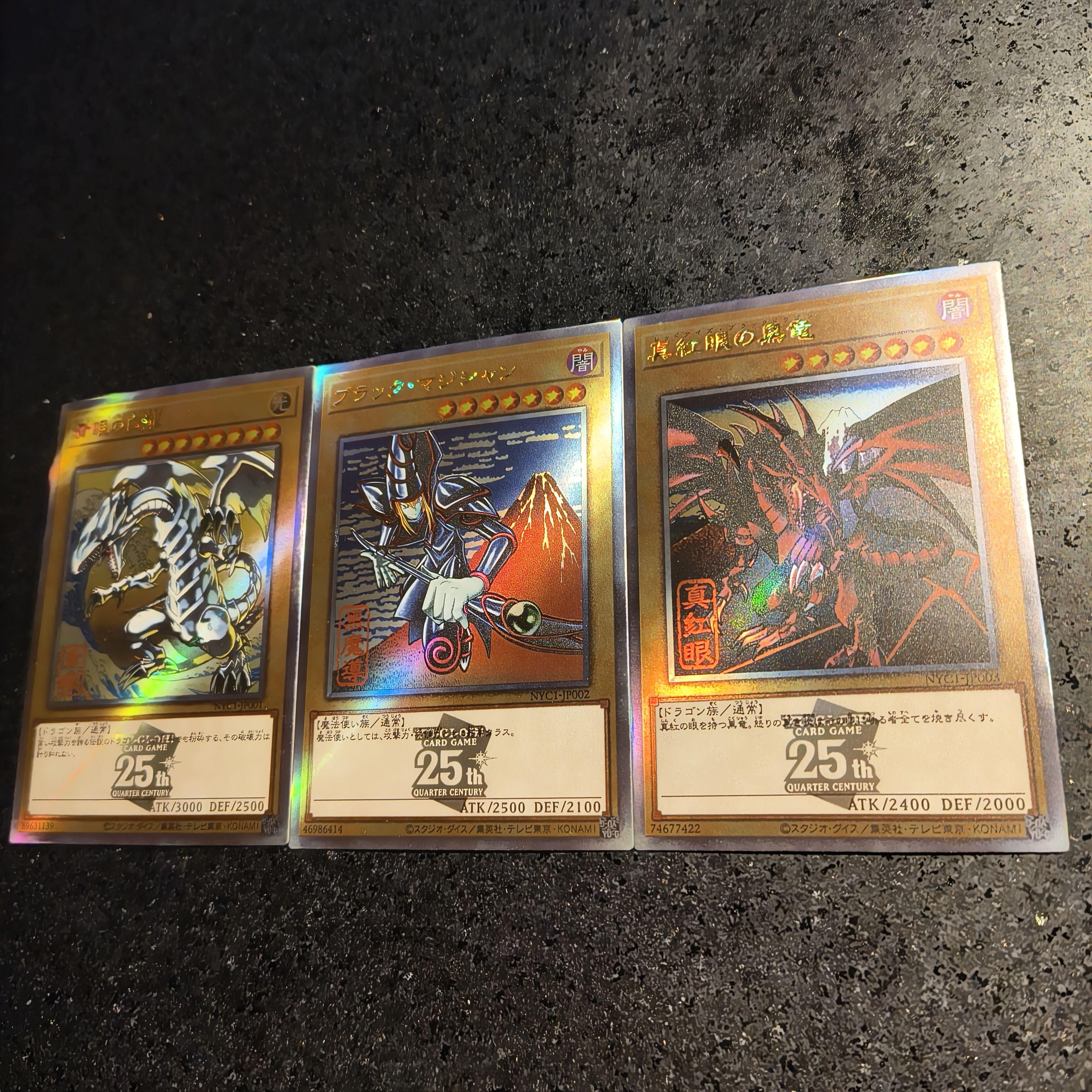 3 Stück/Set Yu-Gi-Oh! Bastel Selbstkontrolle Unterschrift sammeln Handel Flash-Karte Anime Cartoon Originalserie Geschenk