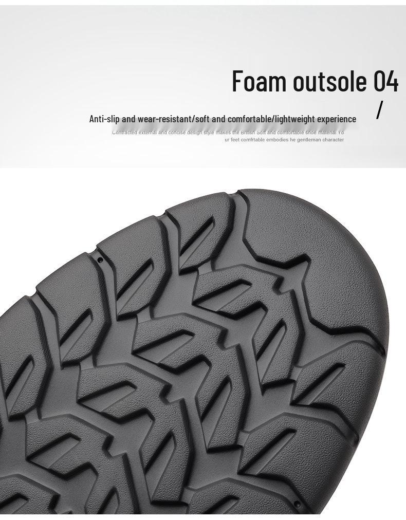 Xijue Bull 2025 Autumn/Winter Men's Casual Leather Shoes - Soft Sole and Upper