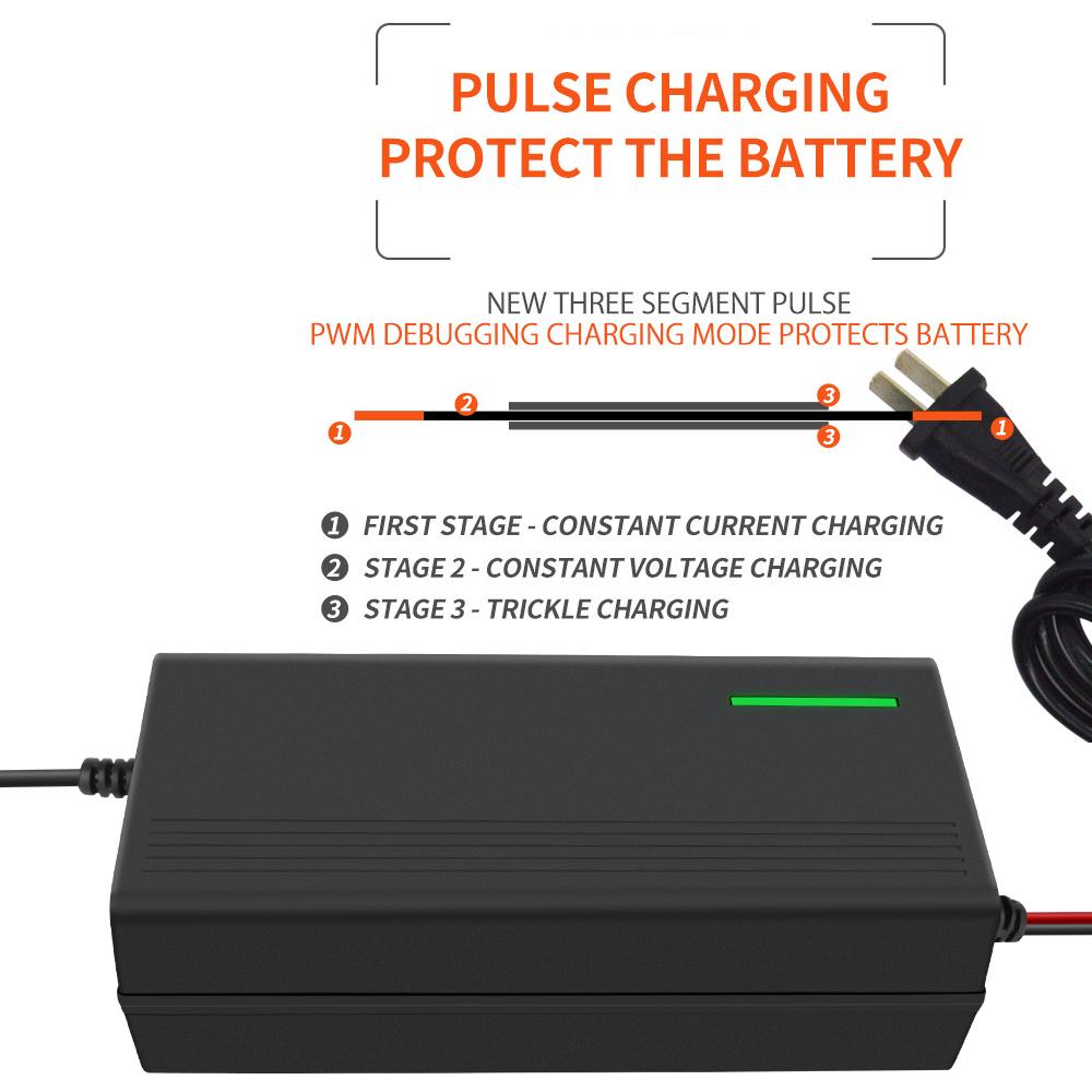 Pulsreparasjonslader Bil Motorsykkel Batterilader Intelligent Hurtiglading Blysyrelader Helautomatisk 12V 10A