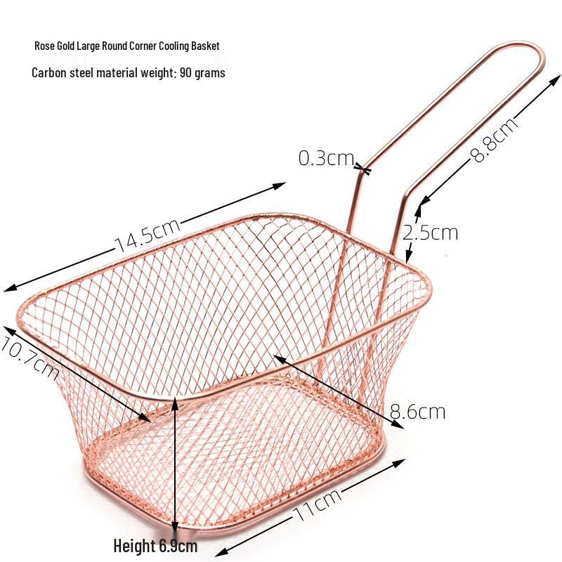 Kreativní talíř na ovoce a košík na hranolky ve tvaru lodičky, chladicí mřížka