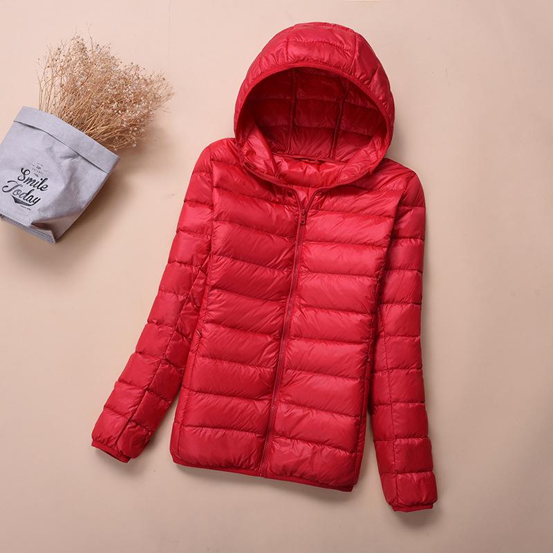 New Light Down Jacket Women's Short White Duck Down Fashion Autumn and Winter Light Jacket