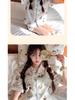 Summer Ice Silk Pajama Set: Cartoon Little Panda Short Sleeve & Shorts for Women