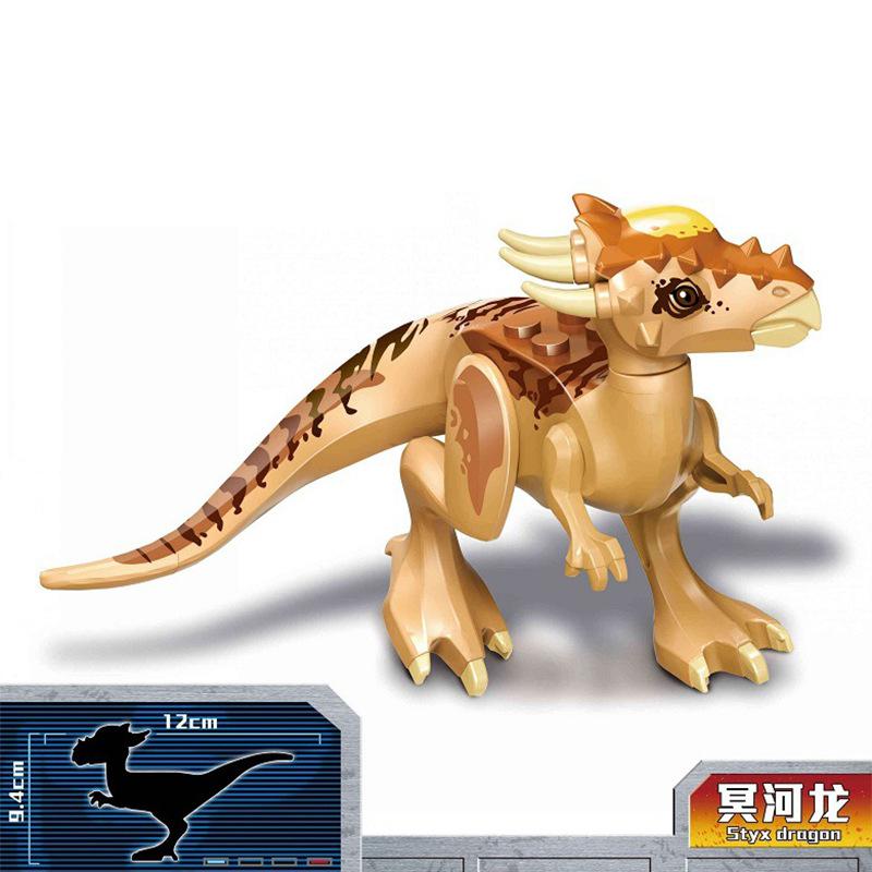 Jurassic Building Blocks World Dinosaurs Figures Bricks Baryonyx Tyrannosaurus Rex Indominus Rex I-Rex Assemble  Kids Toys