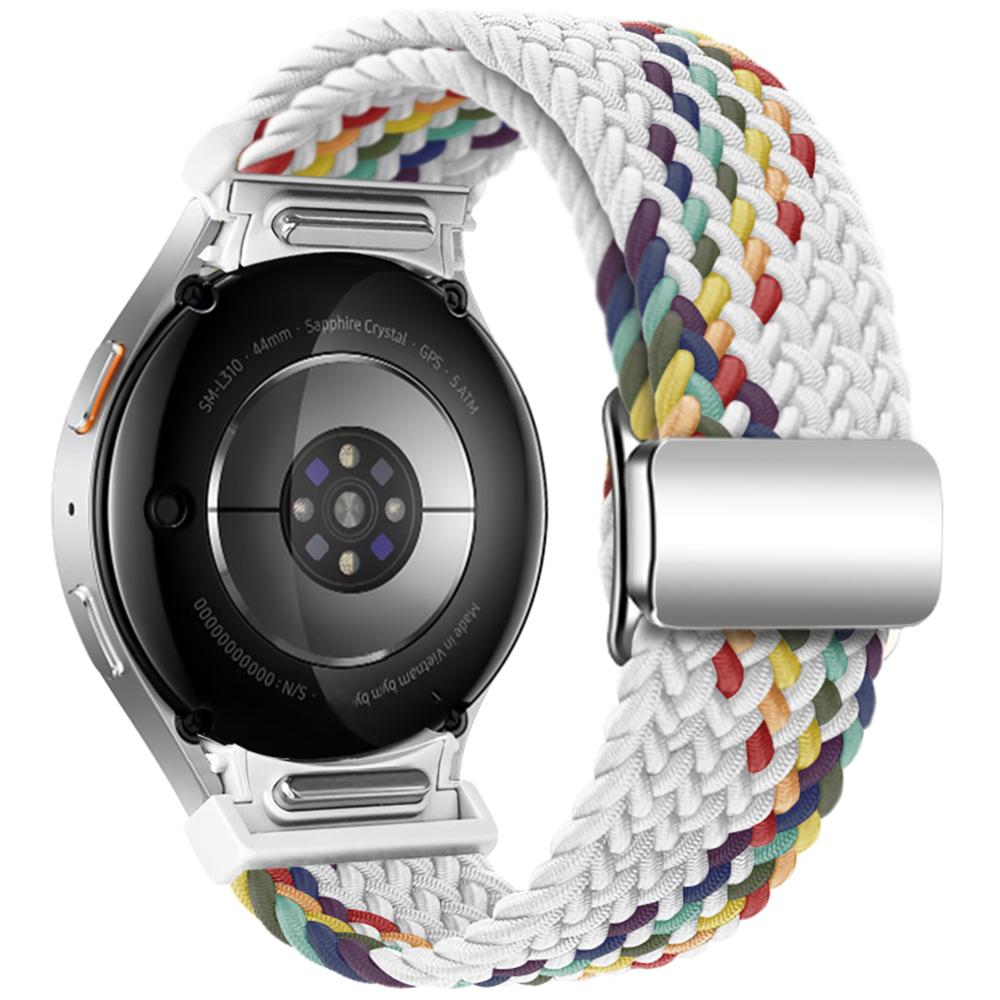 For Samsung Galaxy Watch FE 40mm/Watch7/6/6 Classic/5/5 Active/5 Pro/4/4 Classic/4 Active Braided Watch Band Magnetic Strap