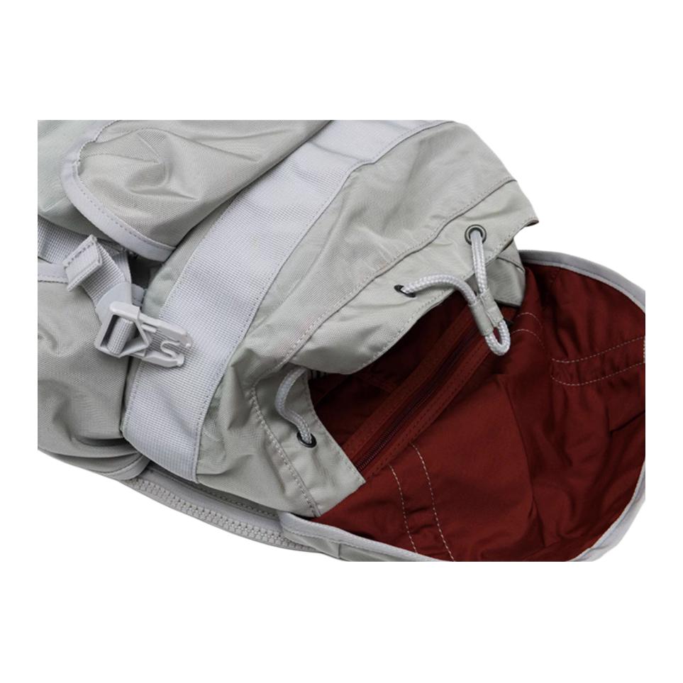 Nike Classic Logo Flap Design Nylon Backpack Unisex Backpack Light-Gray BA4591-077