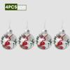 1~8pcs Clear Plastic Christmas Ball Ornaments Xmas Tree Hanging Pendant 2025 Christmas Home Decoration Gifts