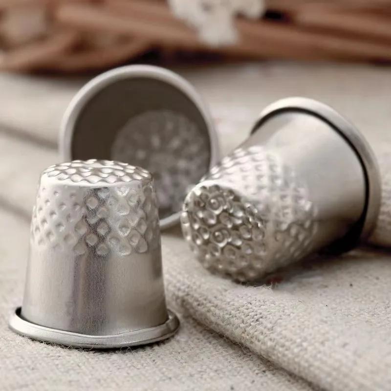 DIY Thimble Sewing Tool, Pressure Thimble Finger Cover, Household Embroidery Finger Protection Thimble Cap