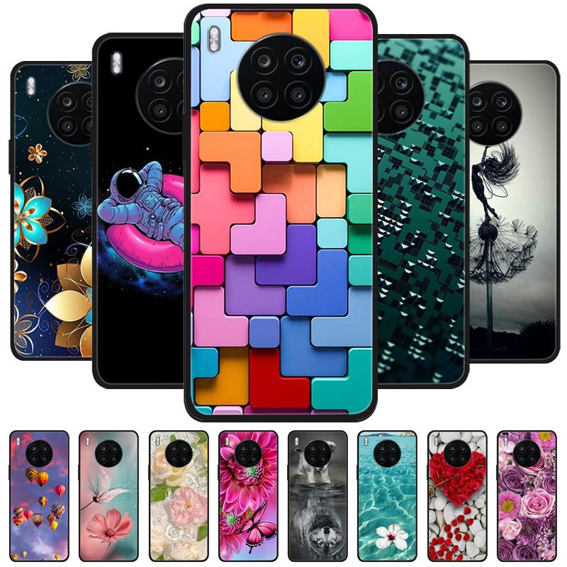 For Honor 50 Lite Case Black Cover Lion Wolf Silicone Soft Back Cases For Huawei Honor 50 Lite Pro Phone Case Protective Shell