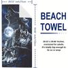 Dames Oversized Microvezel Strandlaken, Lichtgewicht, Sneldrogend, Wolf Patroon, Winddicht & Zonwerend, Perfect voor Buitenreizen