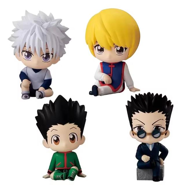5cm Hunter×Hunter Anime Figure Phantom Troupe Hisoka Action Figure Q Version Room Decoration Christmas Gift PVC Model Toys