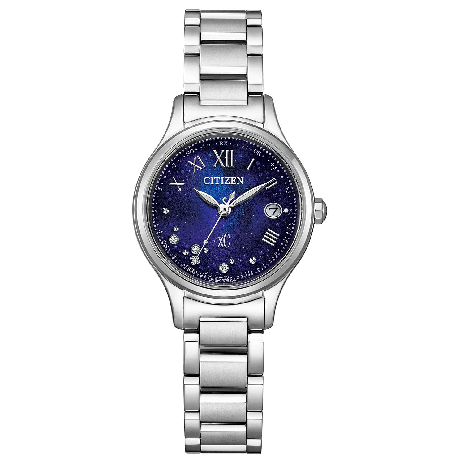 

Wristwatch xC Waterproof UNITE with BLUE Limited Edition Silver Blue Silver [Citizen] Light-powered Eco-Drive Radio-controlled ES9490-95L Women s