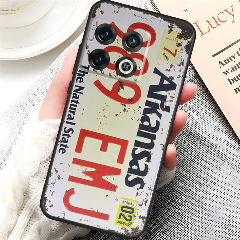 

Retro Vintage License Cover For OnePlus 15 13 13R 13T 12 12R 10T 11 10 Pro OnePlus Nord 5 CE 4 3 Lite N20 N30 Case OnePlus Nord 5
