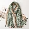 Summer Ventilate 85*180cm Luxury Ladies Soft Women Viscose Scarf Female Cotton Linen Feeling Shawl Tassel Muslim Hijab