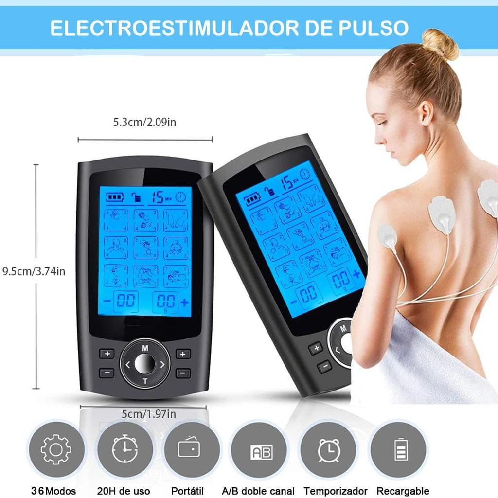36 Modes Electronic Physiotherapy Equipment USB Charging Dual Channel EMS Pulse Stimulator Portable Meridian Massager