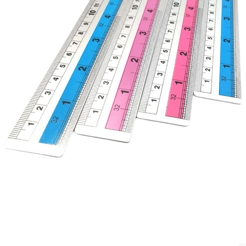   Quality Straight Edges Ruler, Perfect for Home Office Use,Craft and Designs Safety Edges Ruler Corrosion Resistant Ruler