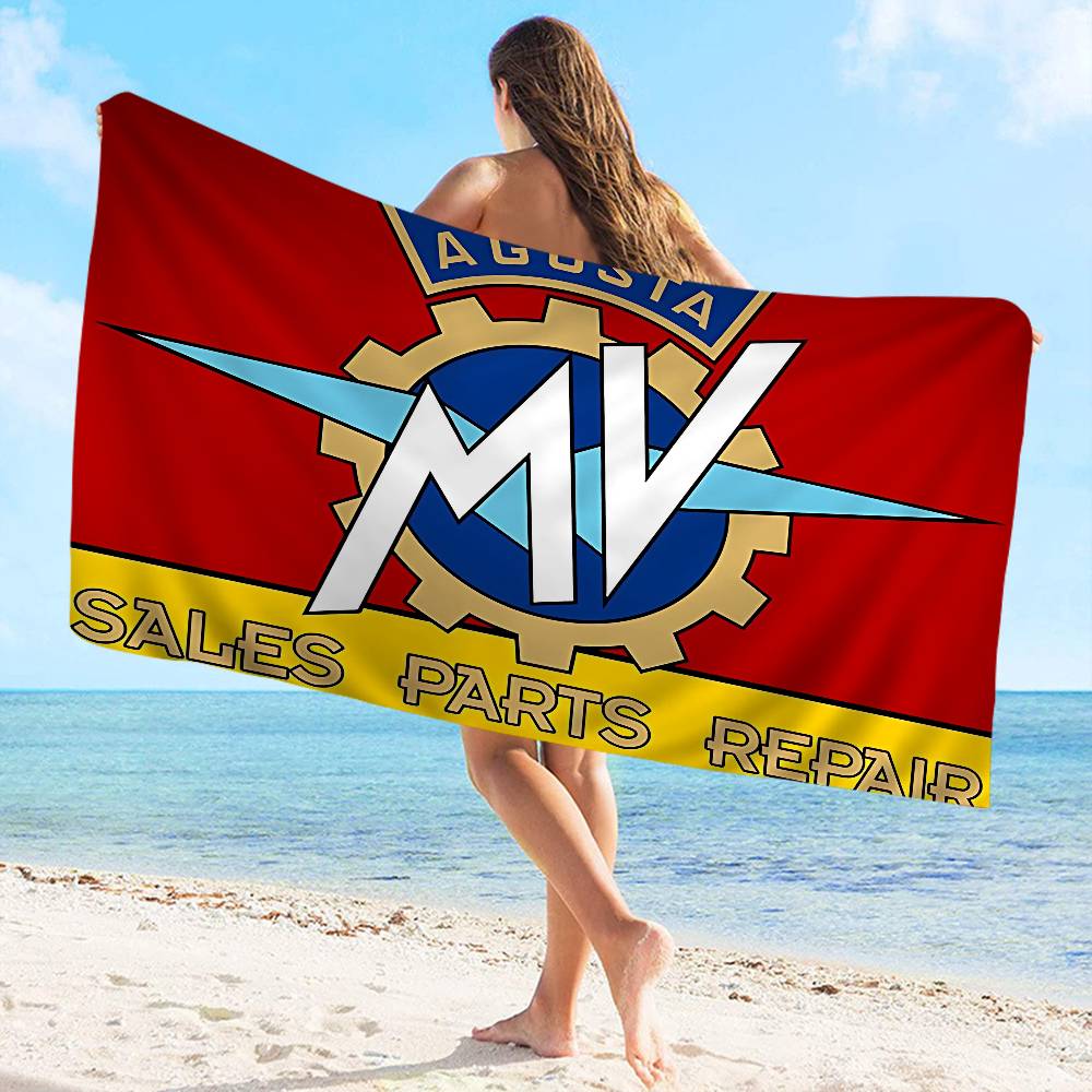 M-MV A-Agusta Microfiber Beach Towel Absorbent Quick Dry Soft Yoga Swimming Resort Mountain Climbing Towel