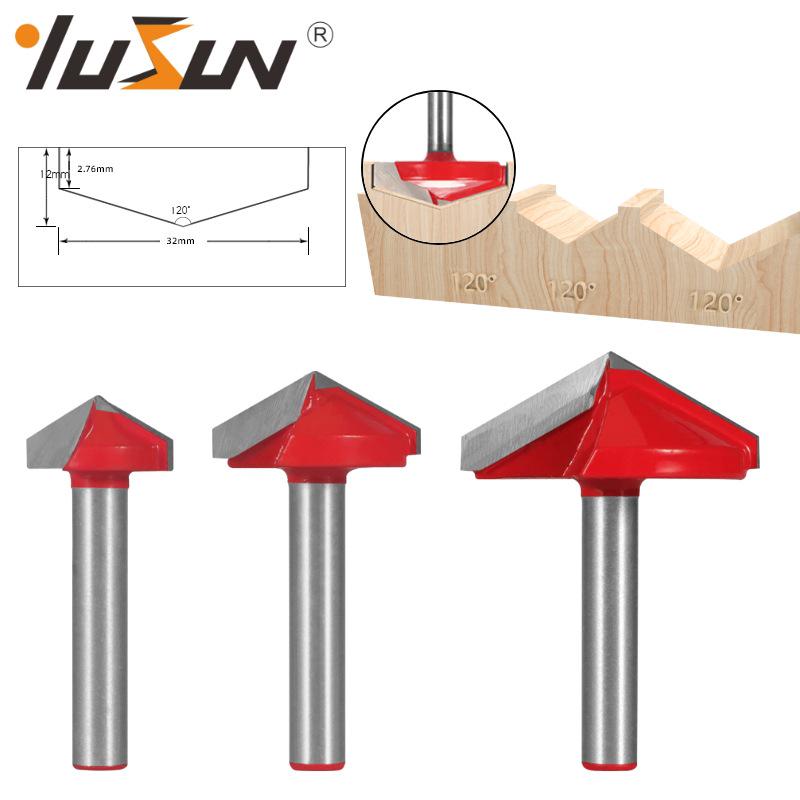 6mm V-Groove Bit Woodworking Cutter - 3D Engraving Knife, V-Shaped, 60/90 Degrees, 6 Patterns