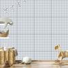 Wallpaper Fabric Pattern Light Gray and White for Living Room and Bedroom 50x1000