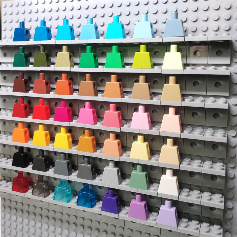 100pcs DO-IT-YOURSELF MOC For 973 #Building Block Components Ideal Body Part Torso Plain Figures