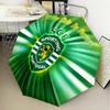 Sporting football Crest Automatic Folding Umbrella - 8-Rib Travel Umbrella with Auto Open/Close & Portable Gifts for holidays or birthdays