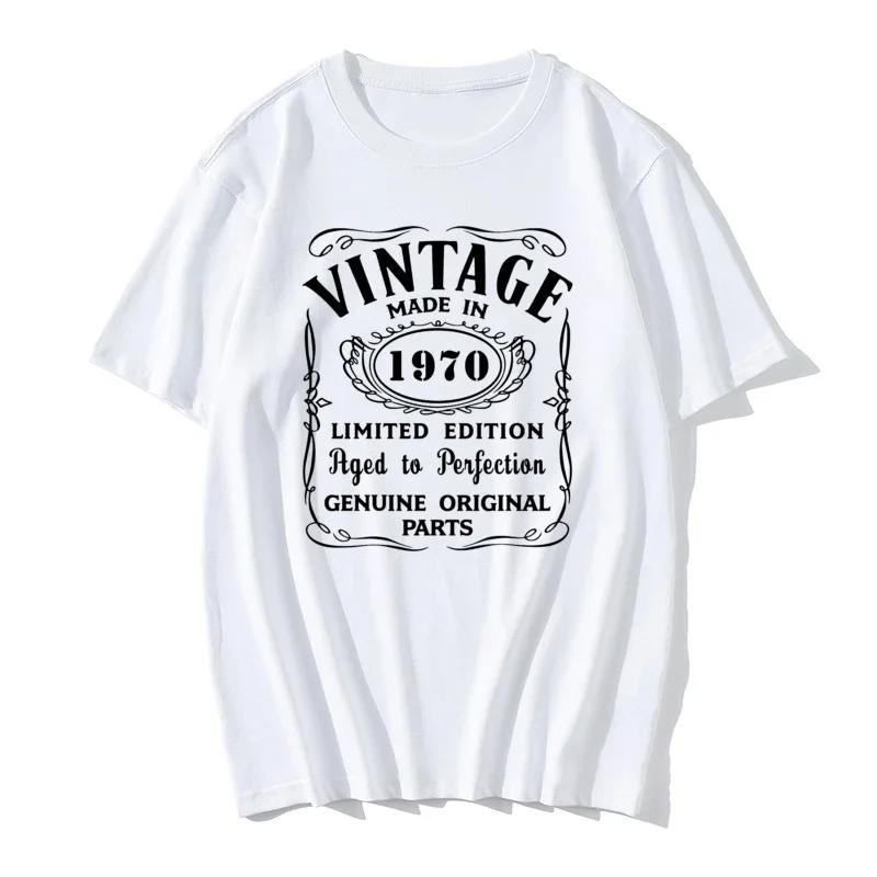 Father's Day Gift 1966 1967 1968 1969 1970 Novelty All Original Birthday Gift T-Shirt big size Clothes Novelty Print T Tshirt