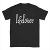 Pánské tričko Lifelover Bílé Jednobarevné Logo Zábavné tričko Tričko z čisté bavlny s krátkým rukávem Tričko Crew Neck Tops 6XL