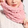 Faux Fur Plush Infinity Scarf Solid Color Soft Neck Warmer Coldproof Gaiter Ski Mask Unisex Winter Accessory