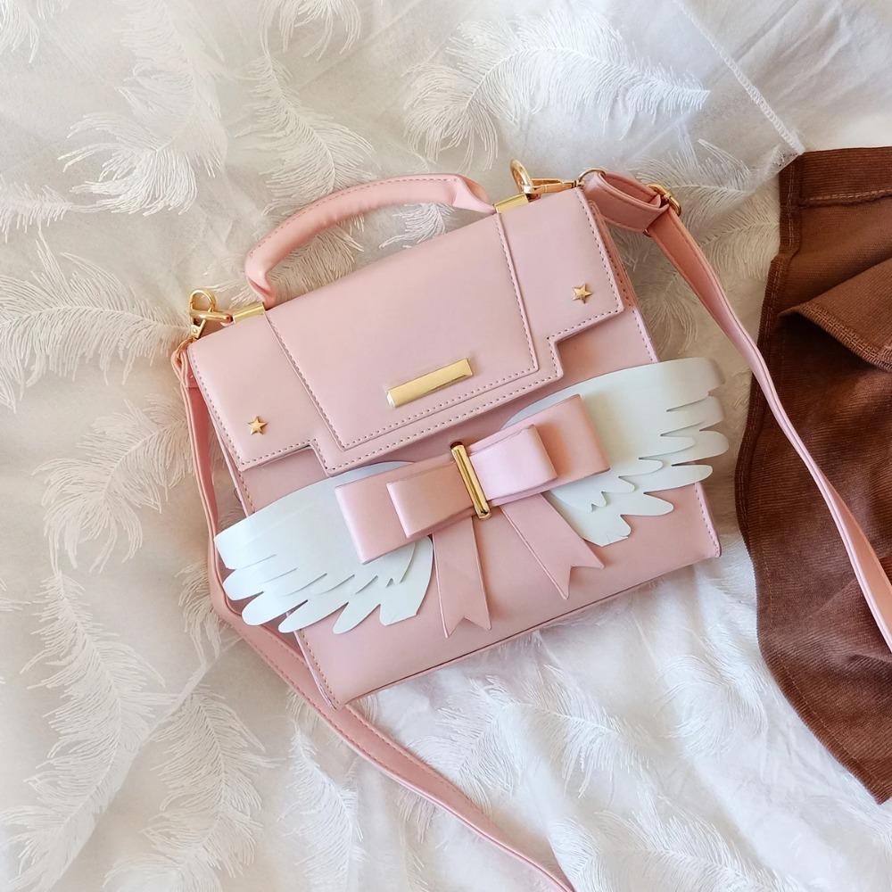 Wing Bow JK Bag Lolita Japan Bolsos mujer Versatile Crossbady Bags for Woman Large Capacity Sac Femme Bolsas 2026 New Bolsa
