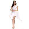 Greek Goddess White One-Shoulder Dress for Halloween, Cosplay, and Stage Performance