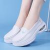 Women’s Moccasins Loafers Leather Driving Comfort Flats Casual Slip On Walking Shoes Nurse Shoes