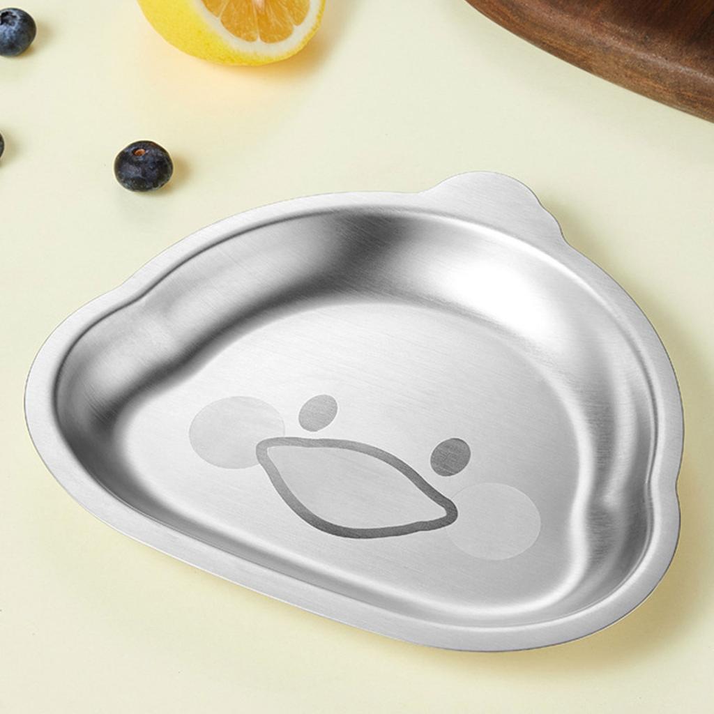 Children Plates Children Dinner Trays Cartoon Children Food Containers Stainless Steel Material for Children Restaurant