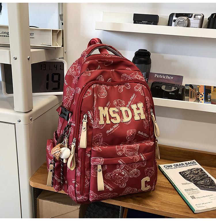 Schoolbag Schoolbag Boys Junior High School Students High School Students Printed Girls Backpack Elementary School Students 1011 New Travel Backpack