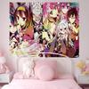 Game No Game No Life Anime Tapestry Hippie Flower Wall Carpets Dorm Decor Cheap Hippie Wall Hanging