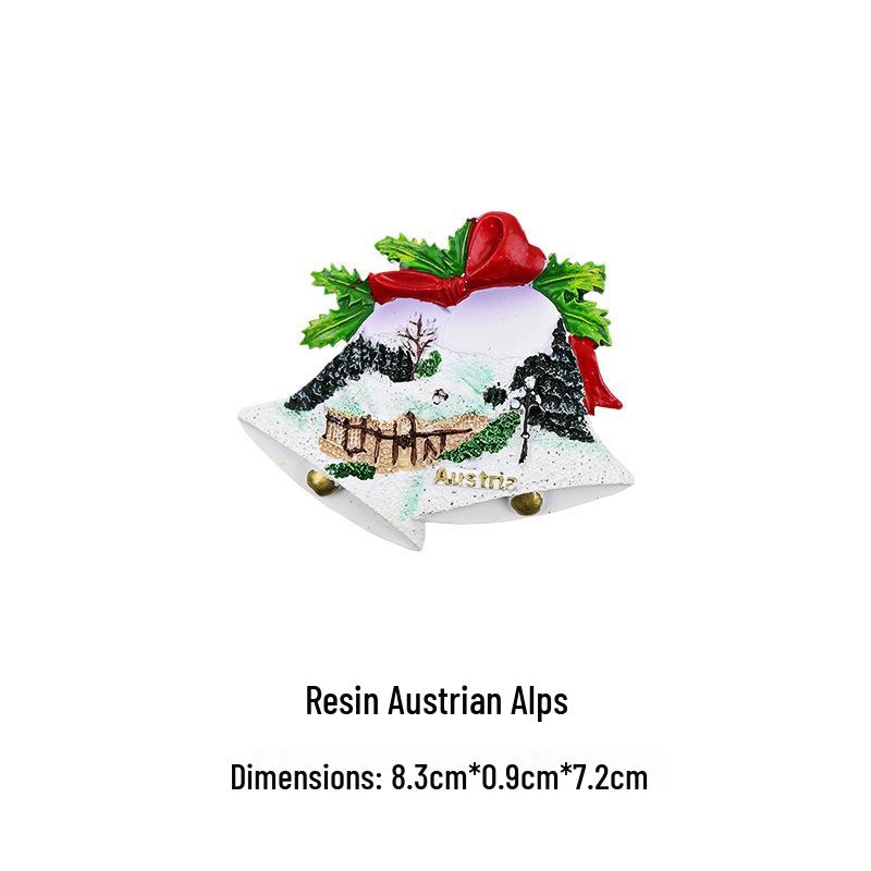 Austrian 3D Resin Fridge Magnet - Vienna & Salzburg Creative Souvenir