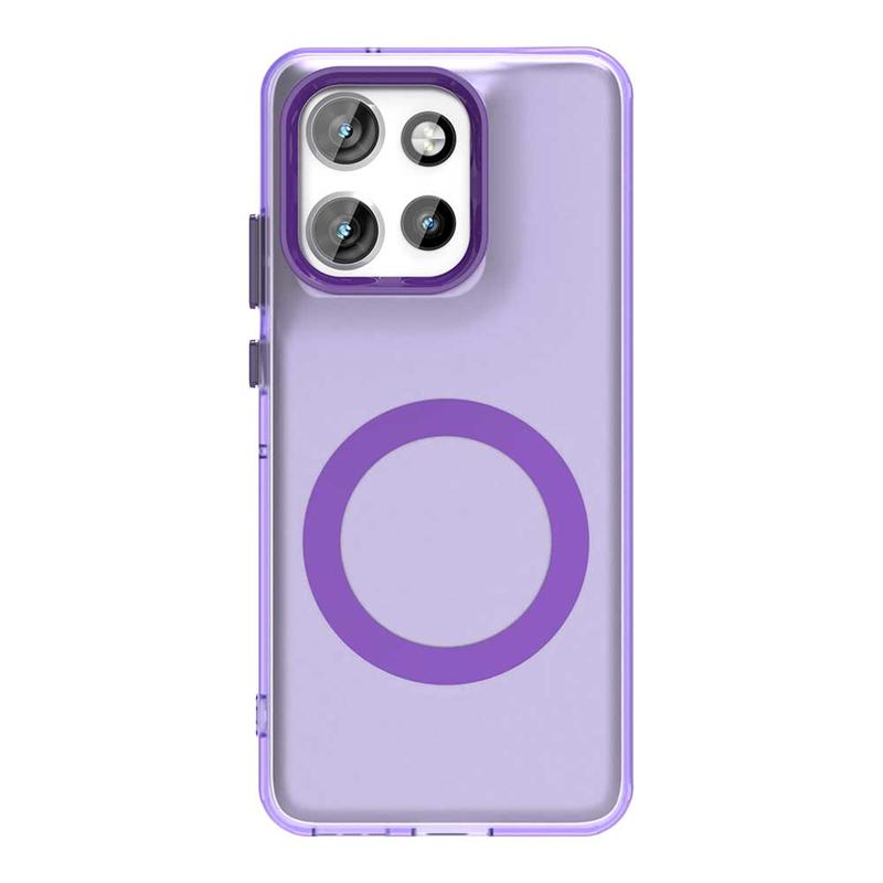 Magnetic Adsorption Wireless Charge Clear Case For Motorola Edge 50 Neo Back Case For Moto Edge 50 Neo Case For Moto Edge 50 Neo