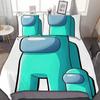 Exquisite 3D Game A-Amongs Us Wallpaper Anime Digital Print Bedding Set Duvet Cover Comforter Bed Youth Kids Girl Boys Gift
