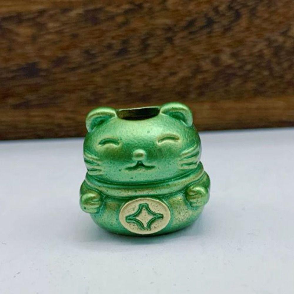 Handmade Lucky Cat Elephant Head Charms Bracelet Lanyard Pendant EDC Outdoor Tool