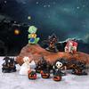 Resin Halloween Pumpkin Ornaments 3D Ghost Ornaments Funny Simulation Tree Ornaments  Haunted House