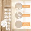 White Sea Shell Wind Chimes for Outside Handmade Beach Style Windchime for Patio Garden Beach Coastal Wedding Decor