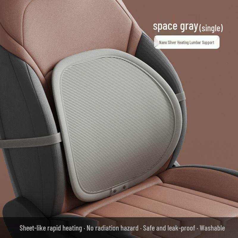 Heated Lumbar Support Cushion for Car & Office.