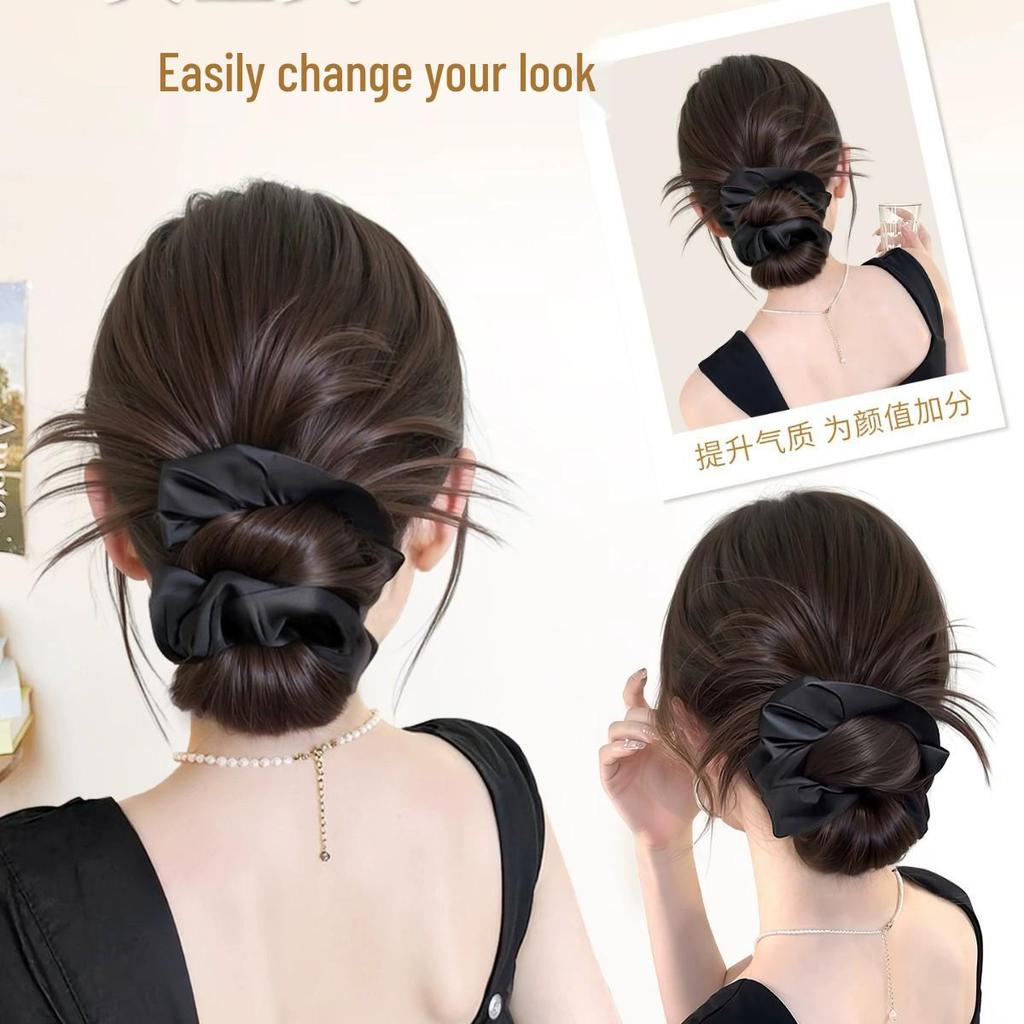 Women's Natural-Look Hair Bun Claw Clip - Lazy Low Bun Styling Tool