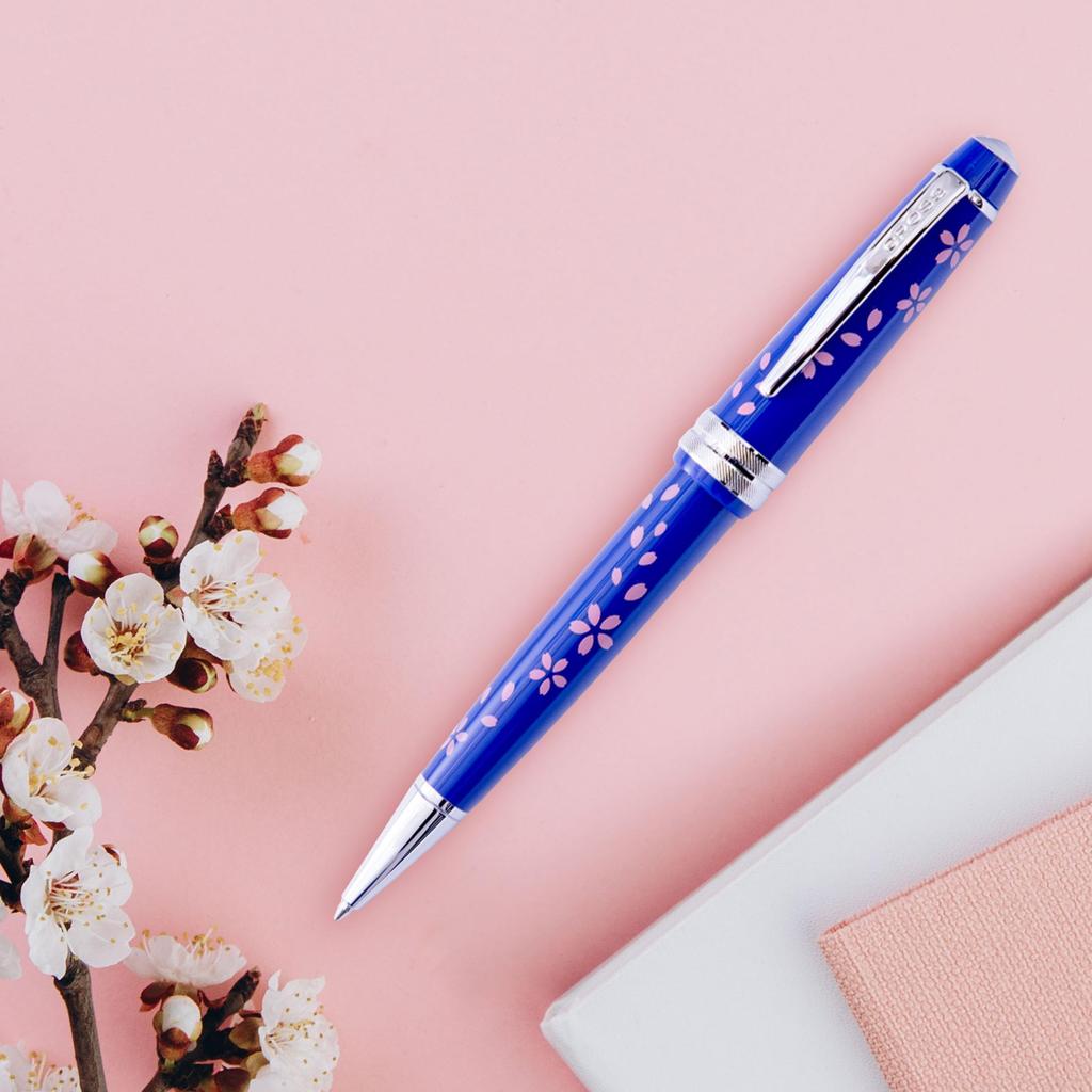 CROSS Sakura Collection Bailey Light YOZAKURA Ballpoint Limited Officially Imported Pen, Oil-Based, Blue, AT0742-16, Edition,