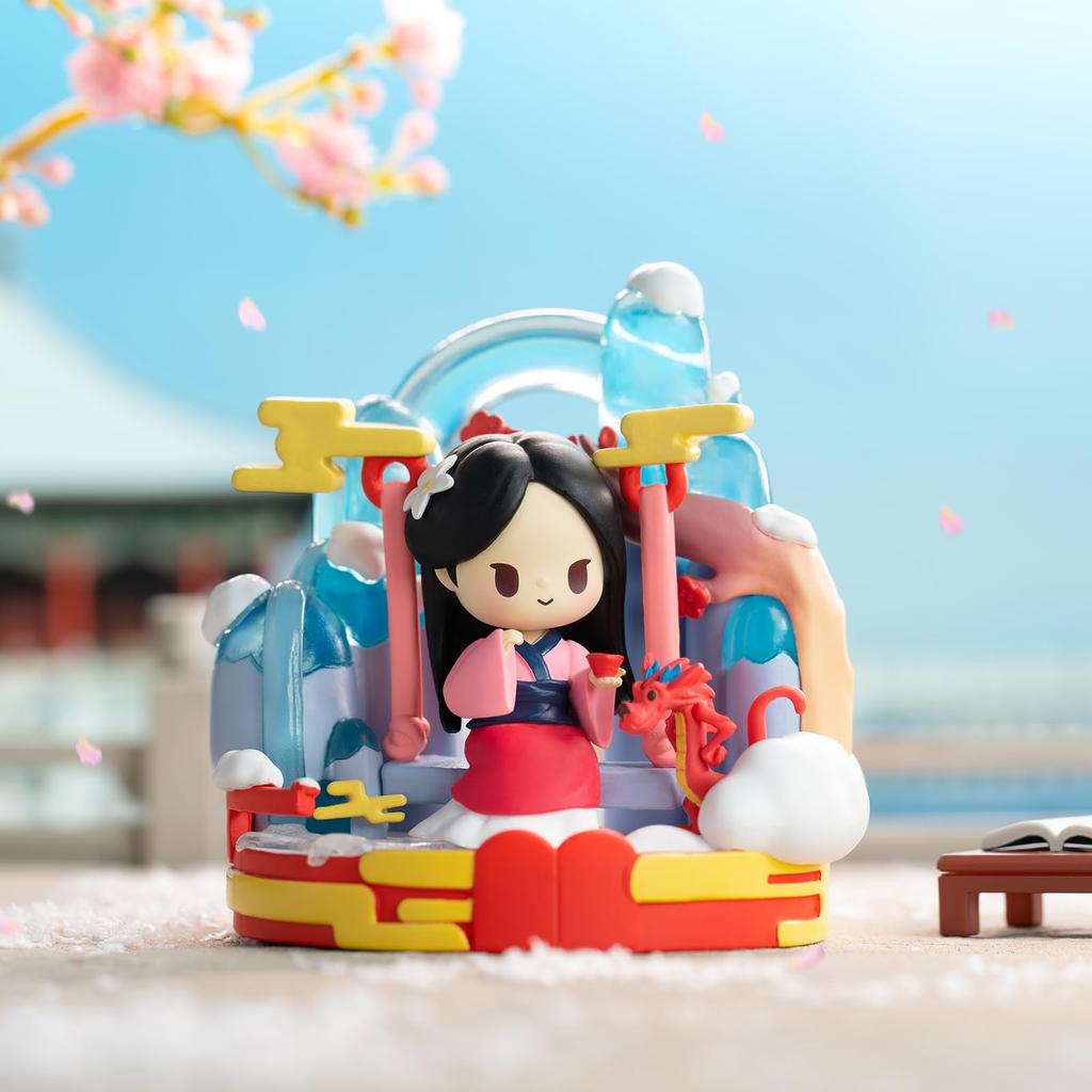 52TOYS DISNEY PRINCESS D-baby Series-Floral Swing Blind Box Trading Figures Collectible Figures Painted Gachapon Desktop Decoration Doll Toys Perfect