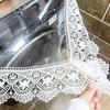 Lace PU Washing Machine Cover Cloth, Waterproof, Dustproof, Non Washable, Transparent Protective Cover Pad Universal Pad