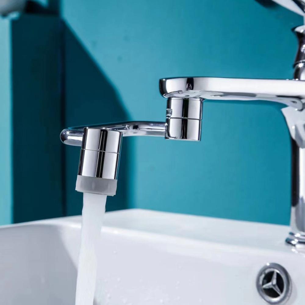 1080° Universal Kitchen Faucet Anti-splash Aerator Bathroom Tap Rotatable Faucet Extender Bubbler Head Faucet Nozzle Adapter