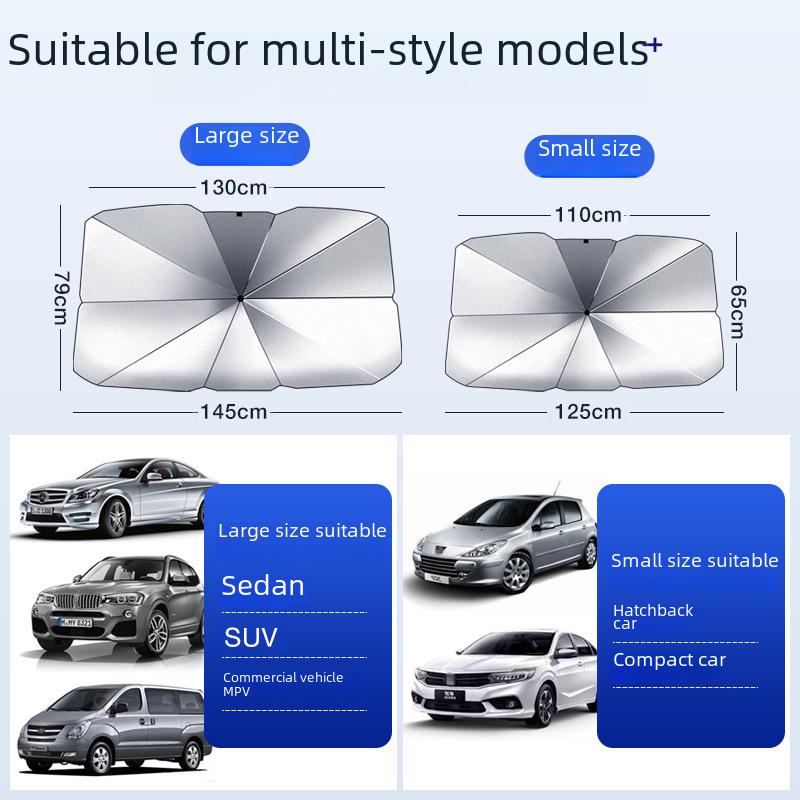 Einziehbarer Auto-Sonnenschutz: Hohe Abschattung, Wärmedämmung, UV-Schutz für Windschutzscheibe