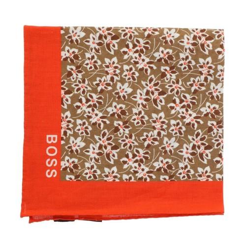 Hugo Boss Mens Printed Pocket Square