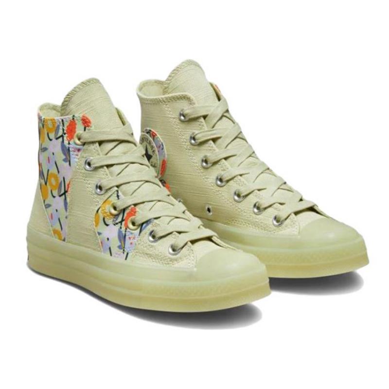 Converse Anni '70 Chuck Taylor All Star Tendenza Antiscivolo Resistenti all'Usura Leggere Scarpe da Ginnastica Alte da Uomo Verde Oliva
