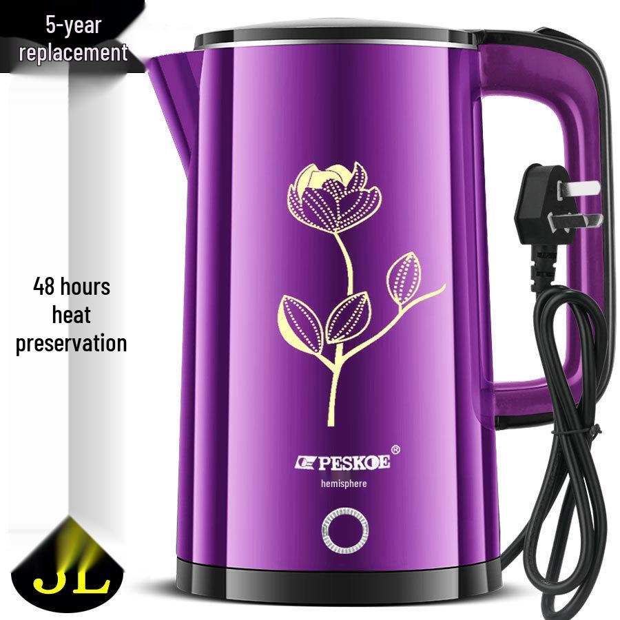 Positive Hemisphere Stainless Steel Electric Kettle: Auto-Off, Thermal Insulation, Household Electric Water Boiler